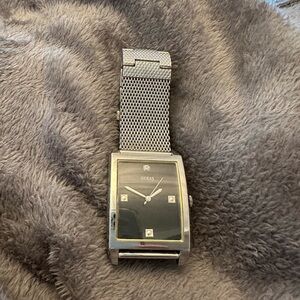 Guess Men’s Black dial , Steel Mesh bracelet Watch